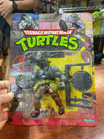 Hard Head Rocksteady -10 Back-  (Vintage TMNT Ninja Turtles, Playmates) **SEALED** - Bitz & Buttons