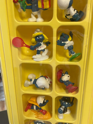 Smurf Collectors Center Display with 75+ Figures  (Vintage PEYO, Schleich) - Bitz & Buttons