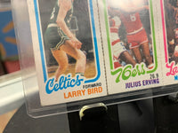 Larry Bird & Magic Johnson Rookie Card (Topps NBA, Lakers Celtics) Separated