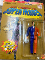 Two Face with Coin Action 0016 (VIntage DC Superheroes, Toybiz) SEALED - Bitz & Buttons
