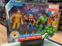 Classic Avengers Thor Ironman Hulk (Marvel Universe Comic Packs, Hasbro)