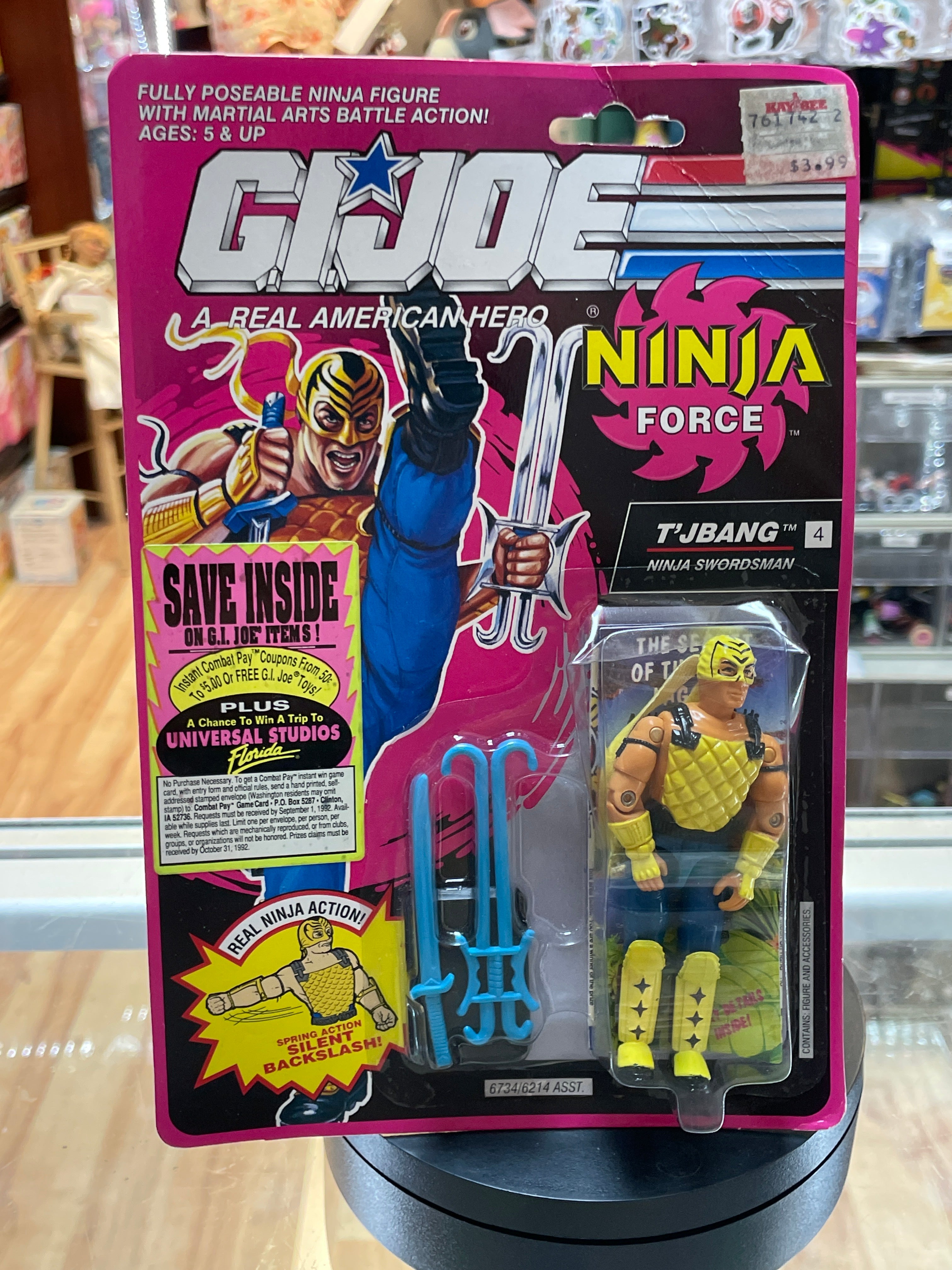 T'JBang Ninja Force (Vintage GI Joe, Hasbro) Sealed| Bitz & Buttons