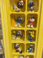 Smurf Collectors Center Display with 75+ Figures  (Vintage PEYO, Schleich) - Bitz & Buttons
