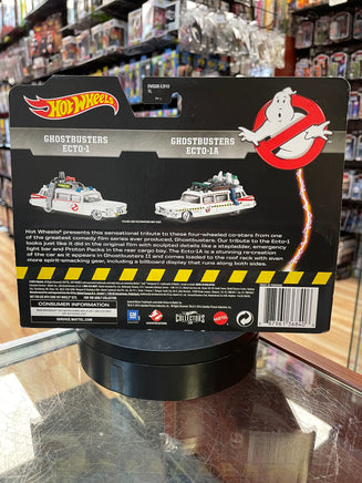 Ecto-1 & Ecto-1A (Ghostbusters, Hot Wheels, Mattel) NEW/OPEN BOX - Bitz & Buttons