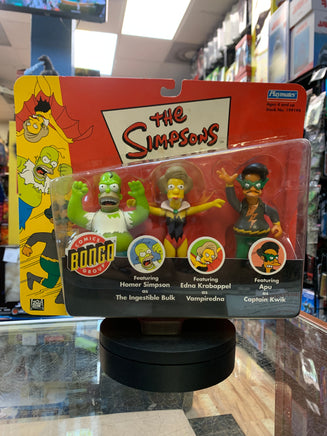 Bongo Ingestible Homer Vampieredna Captain Kwok 3 pack (Vintage Simpsons, Playmates) SEALED - Bitz & Buttons