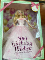 2016 Birthday Wishes Barbie DGW29 Pink Label (Barbie Collector, Mattel) SEALED - Bitz & Buttons