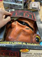 Admiral Ackbar Costume & Mask (Vintage Star Wars ROTF, Ben Cooper) OPEN BOX - Bitz & Buttons