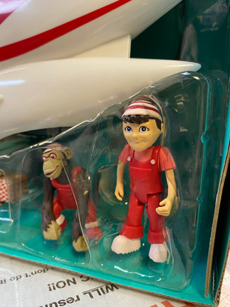 Mach 5 Playset with Spindle Chim Chim (Vintage Speed Racer, Resaurus) NEW - Bitz & Buttons