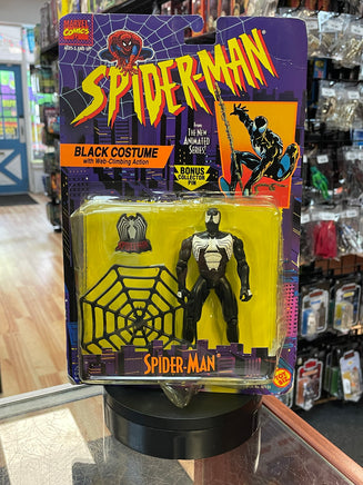 Black Costume Spider-Man (Vintage Marvel Superheroes, Toy Biz) SEALED - Bitz & Buttons