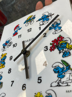 Smurf Wall Clock (Vintage PEYO, Trenmark) - Bitz & Buttons