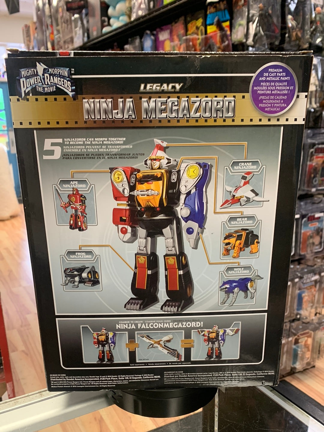 Legacy Ninja Megazord (MMPR Power Rangers, Bandai)Open Box| Bitz