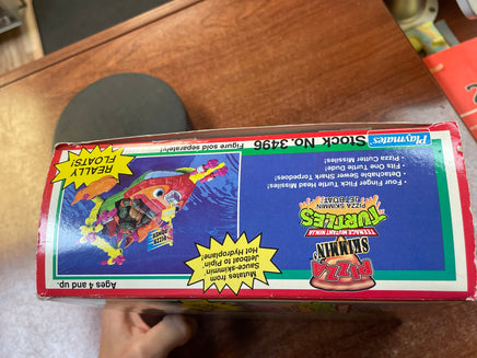 Pizza Skimmin’ Jetboat 1994 (Vintage TMNT Teenage Ninja Turtles, Playmates) **New OPEN BOX** - Bitz & Buttons