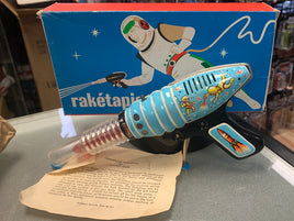 Ray Gun Space Pistol (Vintage Raketapisztoly, Tin Toy Litho)