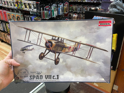 SPAD VII c.1 World War 1 Plane 1:32 #604 (Roden, Model Kit) SEALED - Bitz & Buttons