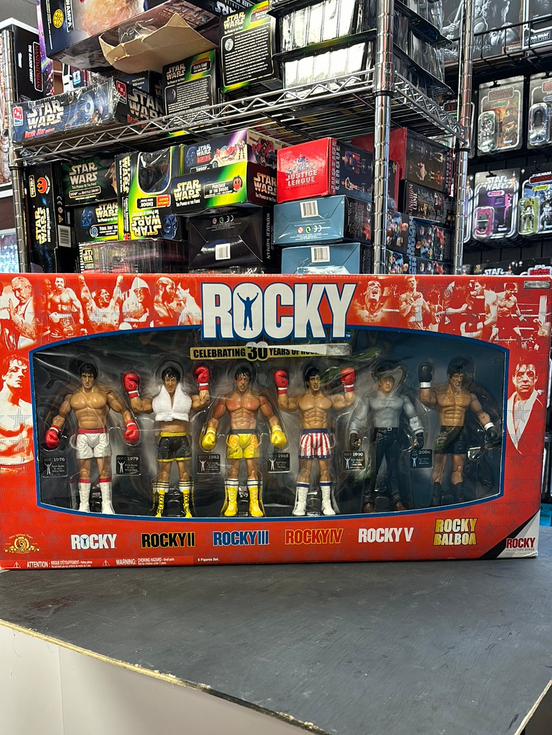 ROCKYシリーズ 30周年記念フィギュアセット Rocky 30th Celebrations 6-Pack (Rocky, Jakks Pacific) SEALED| Bitz