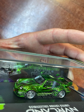 RWB Porsche 930 Green Diecast 1/64 (NVRLAND Collectibles, Trash Panda's ) SEALED - Bitz & Buttons
