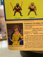 April O’Neil Blue 10 Back 0133 (Vintage TMNT Ninja Turtles, Playmates) Sealed