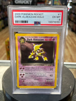 Dark Alakazam Holo Rockey 1/82 (Pokemon, Wizard) **PSA 6**