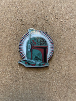 Boba fett day of the dead Helmet (Walt Disney World, Pin Traders) - Bitz & Buttons