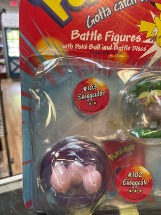 Exeggcute & Exeggcutor Battle Figures (Vintage Pokémon, Hasbro) - Bitz & Buttons
