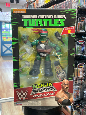 Raphael as The Rock (TMNT Ninja Turtles WWE, Playmates) SEALED - Bitz & Buttons