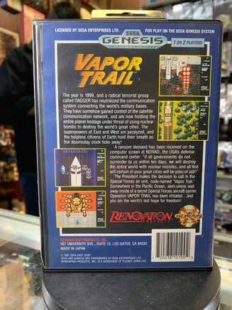Vapor Trail (Sega Genesis, Vintage Video Games) COMPLETE - Bitz & Buttons