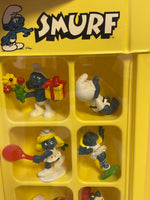 Smurf Collectors Center Display with 75+ Figures  (Vintage PEYO, Schleich) - Bitz & Buttons