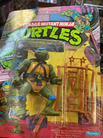 Hard Head Leonardo -10 Back-  (Vintage TMNT Ninja Turtles, Playmates) **SEALED** - Bitz & Buttons