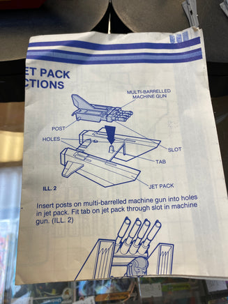 Cobra Jet Pack with Blueprint (Vintage GI Joe, Hasbro) COMPLETE - Bitz & Buttons