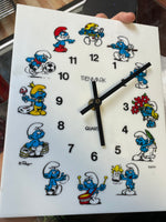 Smurf Wall Clock (Vintage PEYO, Trenmark) - Bitz & Buttons