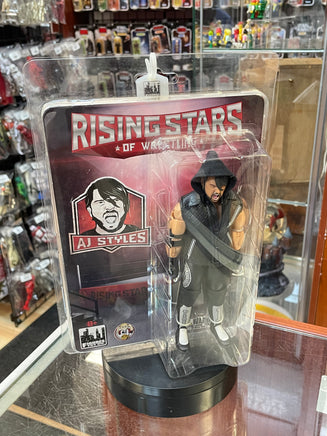 AJ Styles -Black-  (Rising Stars of Wrestling, Figures Toy Company) **SEALED** - Bitz & Buttons