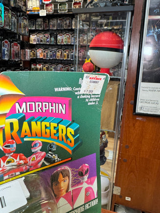 Auto Morphin Pink Ranger Kimberly (Vintage MMPR Power Rangers, Bandai) SEALED - Bitz & Buttons