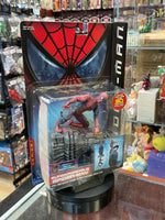 Super Poseable Spider-Man With Gargoyle Ledge Series 1 (Vintage Spider-Man, Toy Biz) SEALED