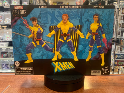 X-Men: Gambit Banshee Psylocke 3 pack (Marvel Legends, Hasbro) SEALED - Bitz & Buttons