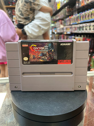 Contra III: Alien Wars with Box & Manual (SNES Super Nintendo, Vintage Video Games) LOOSE (Copy) - Bitz & Buttons