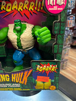 Raging Sound Action Hulk (Vintage Marvel Incredible Hulk, Toybiz) SEALED