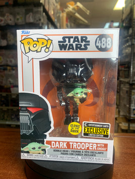 Dark Trooper with Grogu #488 (Funko Pop, Star Wars) - Bitz & Buttons