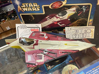 Obi Wan Jedi Starfighter (Vintage Star Wars, Hasbro) **COMPLETE**