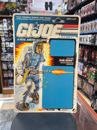 Subzero with Cardback (Vintage GI Joe, Hasbro) **COMPLETE** - Bitz & Buttons