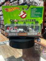 Ecto-1 & Ecto-2 (Ghostbusters, Hot Wheels, Mattel) NEW/OPEN BOX - Bitz & Buttons