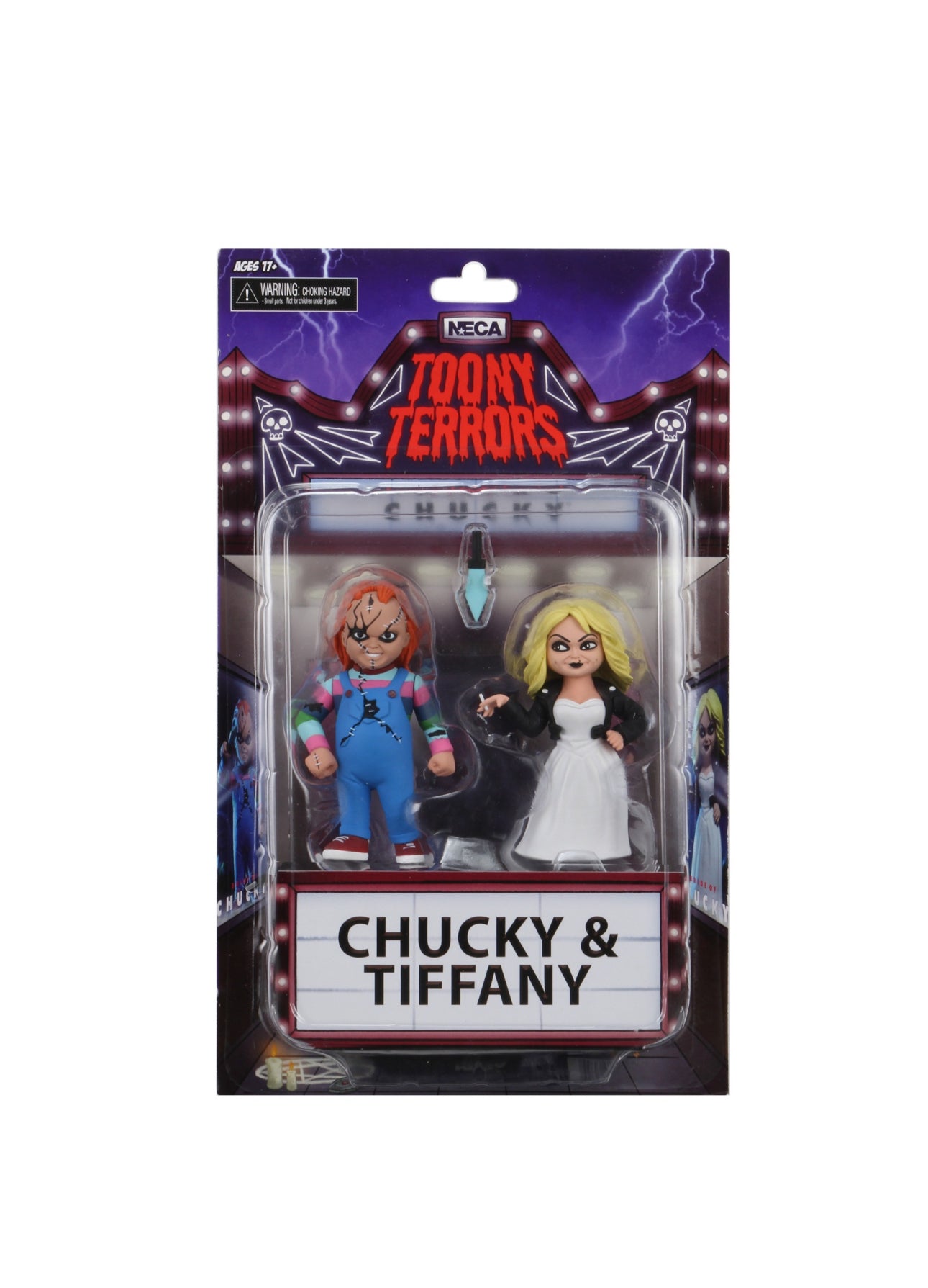 Chucky & Tiffany (NECA, Toony Terrors)| Bitz & Buttons