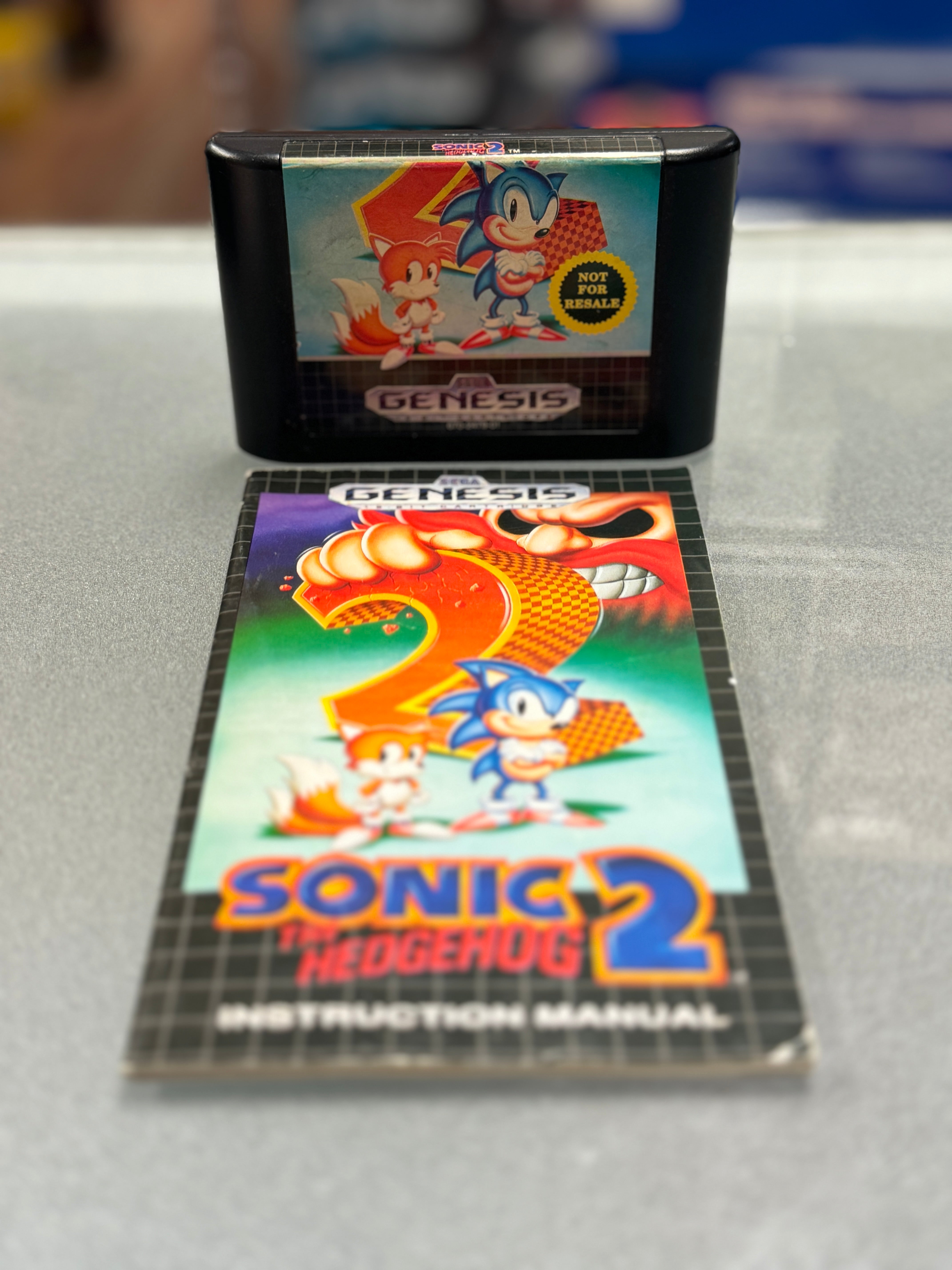 Sonic the Hedgehog 2 with Manual (Sega Genesis, Vintage Video