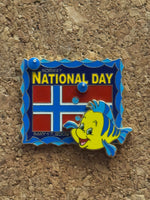 National Norway Day Flounder Pin (Walt Disney World, Pin Traders)