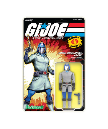 Arctic Cobra Commander (Vintage Style GI Joe, Super7 Reaction+ ) - Bitz & Buttons