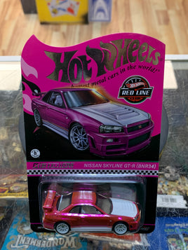 Nissan Skyline GT-R BNR34 Pink RLC (Hot Wheels Red Line Club, Mattel) SEALED