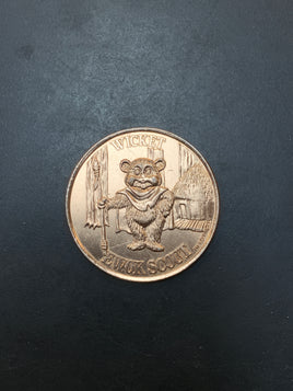 Cartoon Wicket Gold Coin 7186 (Vintage Star Wars, Kenner)