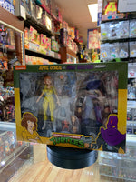 April O'Neil vs Bashed Foot Soldier 2 Pack (TMNT Ninja Turtles, NECA) SEALED