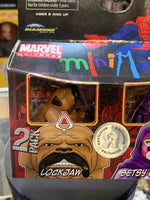 Lockjaw & Betsy Braddock (Marvel Minimates, Diamond Select) SEALED