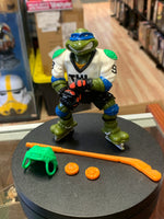 Slap Shot Leo 4409 (Vintage TMNT Ninja Turtles, Playmates) COMPLETE