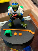 Slap Shot Leo 4409 (Vintage TMNT Ninja Turtles, Playmates) COMPLETE